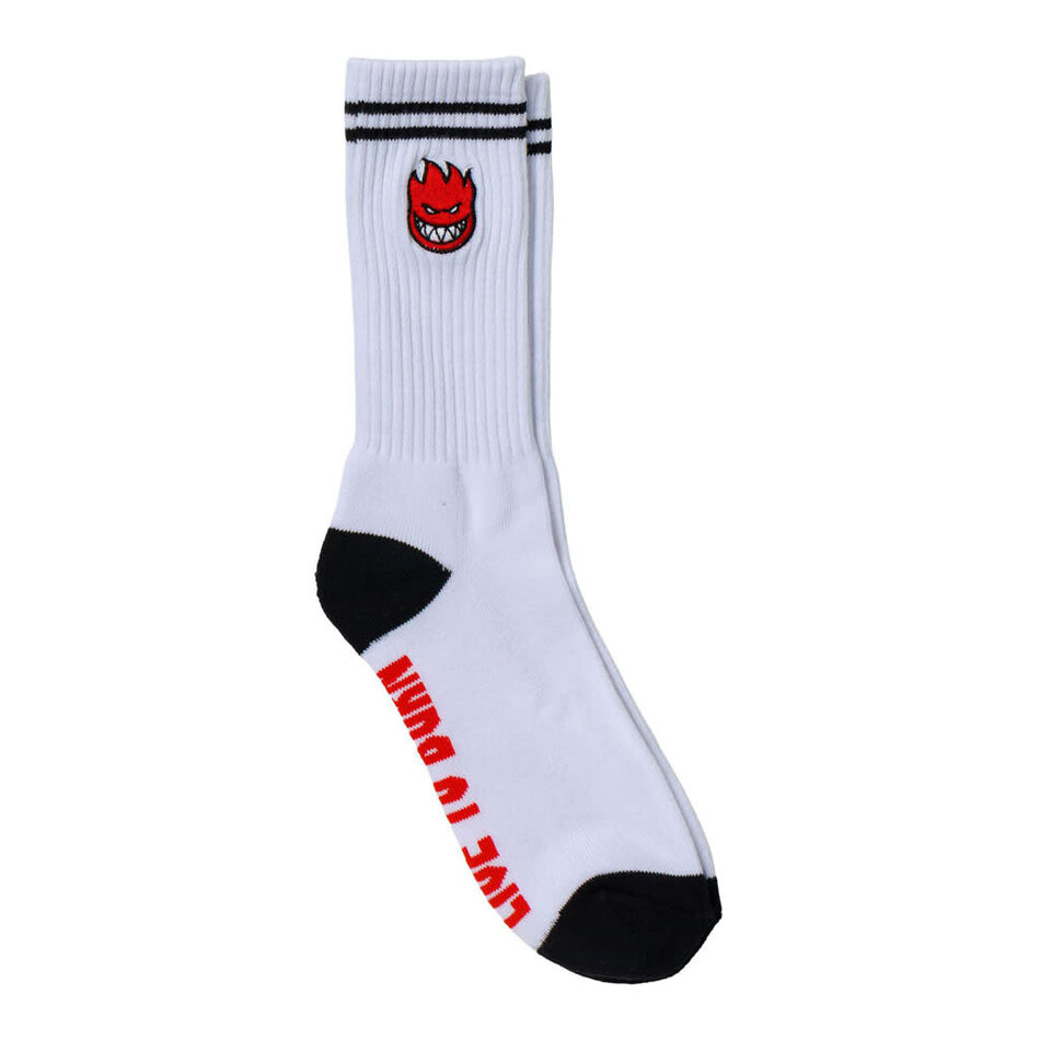 Spitfire Bighead Fill Socks White/Black/Red