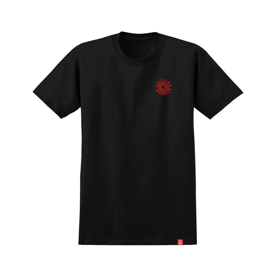 Spitfire Classic 87 Swirl T-Shirt Black/Red/White
