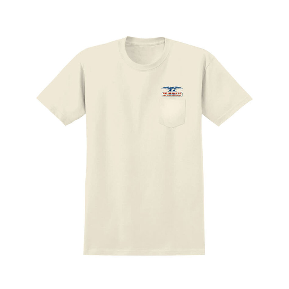 Anti Hero Pigeon Mash Pocket T-Shirt Natural