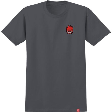 Spitfire Lil Bighead Fill T-Shirt Charcoal/Red