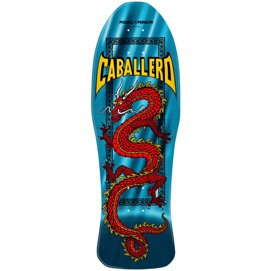 Powell Peralta Steve Caballero Chinese Dragon Deck Aqua Foil