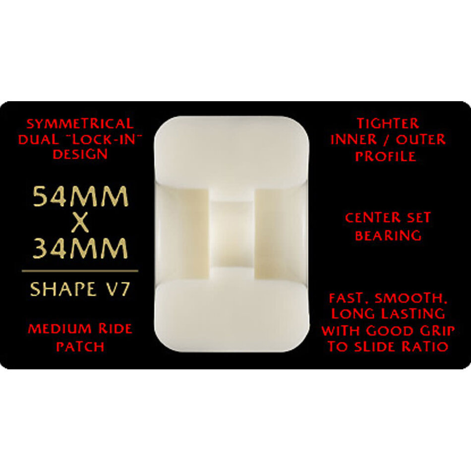 Powell Peralta Dragon Formula Red 93A V7 Wheels White