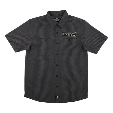 IIndependent Free On The Streets S/S Stripes Button Up