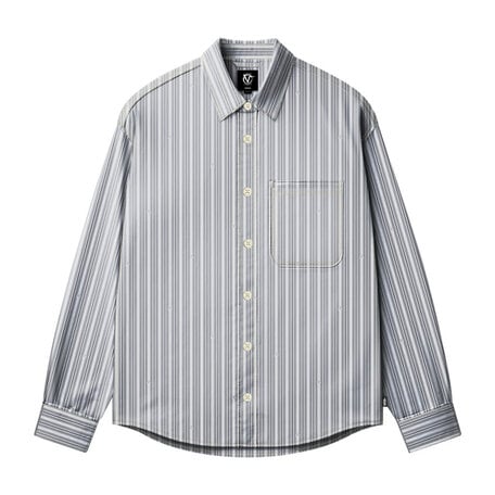 Vans x Rowan Stripe L/S Woven Button Up Shirt Light Grey