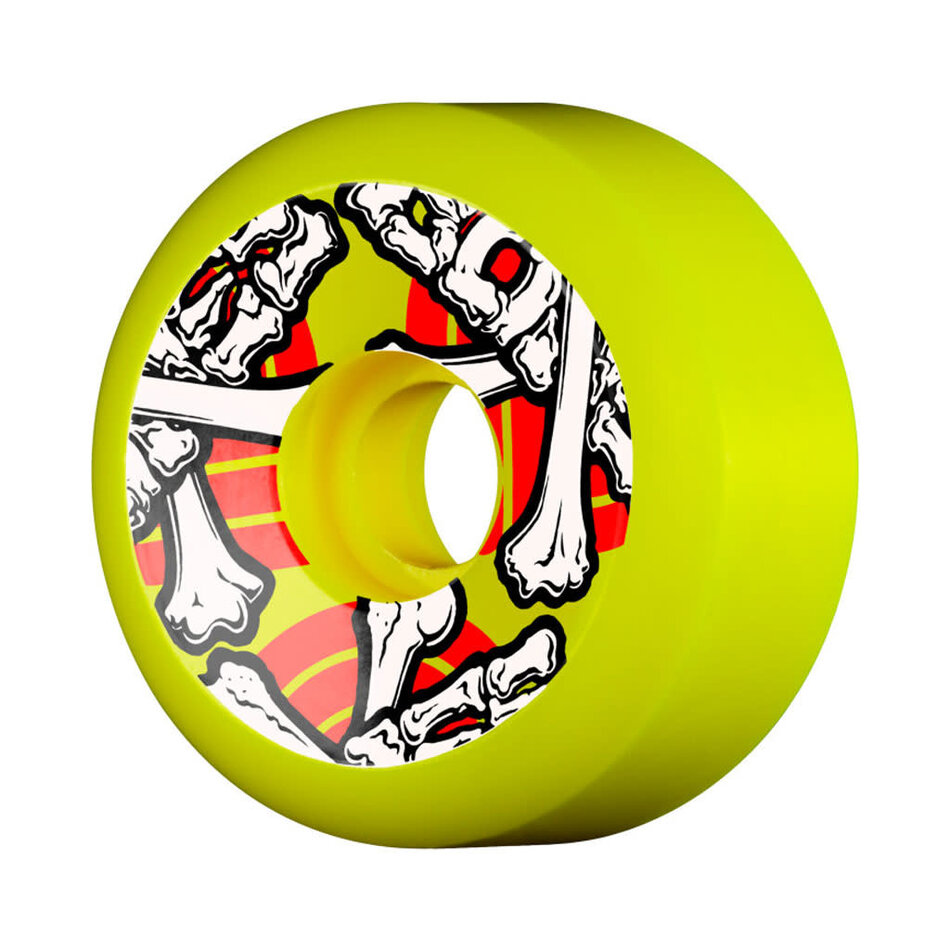 Powell Peralta Cross Bones 97A Wheels Yellow