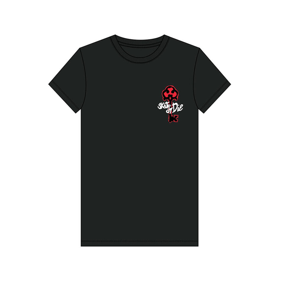 Skeleton Key Skate or Die T-Shirt Black