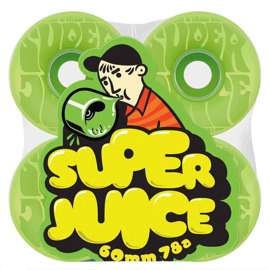 OJ Bubble Gum Super Juice 78A Wheels Transparant Green