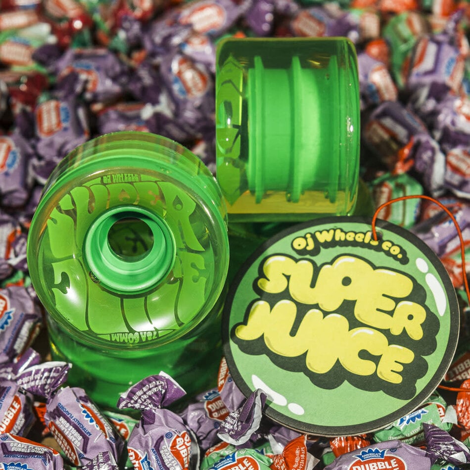 OJ Bubble Gum Super Juice 78A Wheels Transparant Green