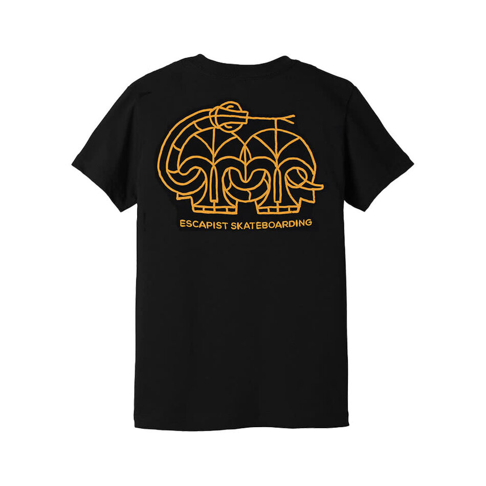 Escapist Snake Youth T-Shirt Black