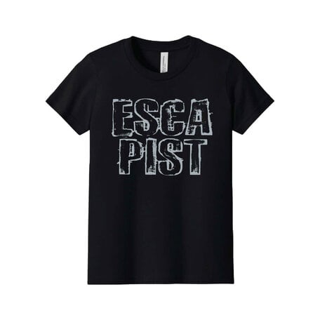 Escapist Outline Stacked Print Youth T-Shirt Black
