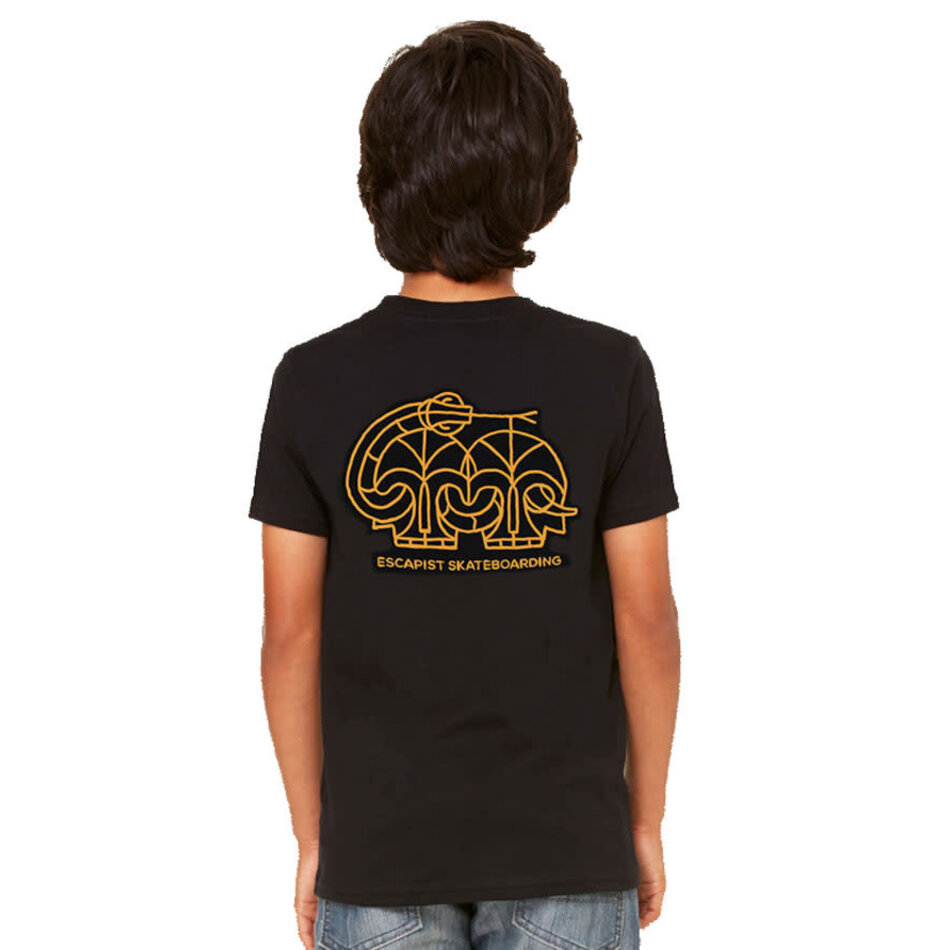 Escapist Snake Youth T-Shirt Black
