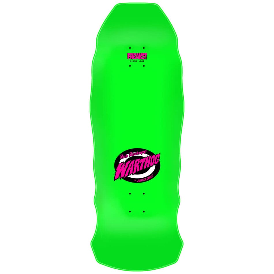 Santa Cruz Rob Roskopp Warthog Deck Neon Green Dip