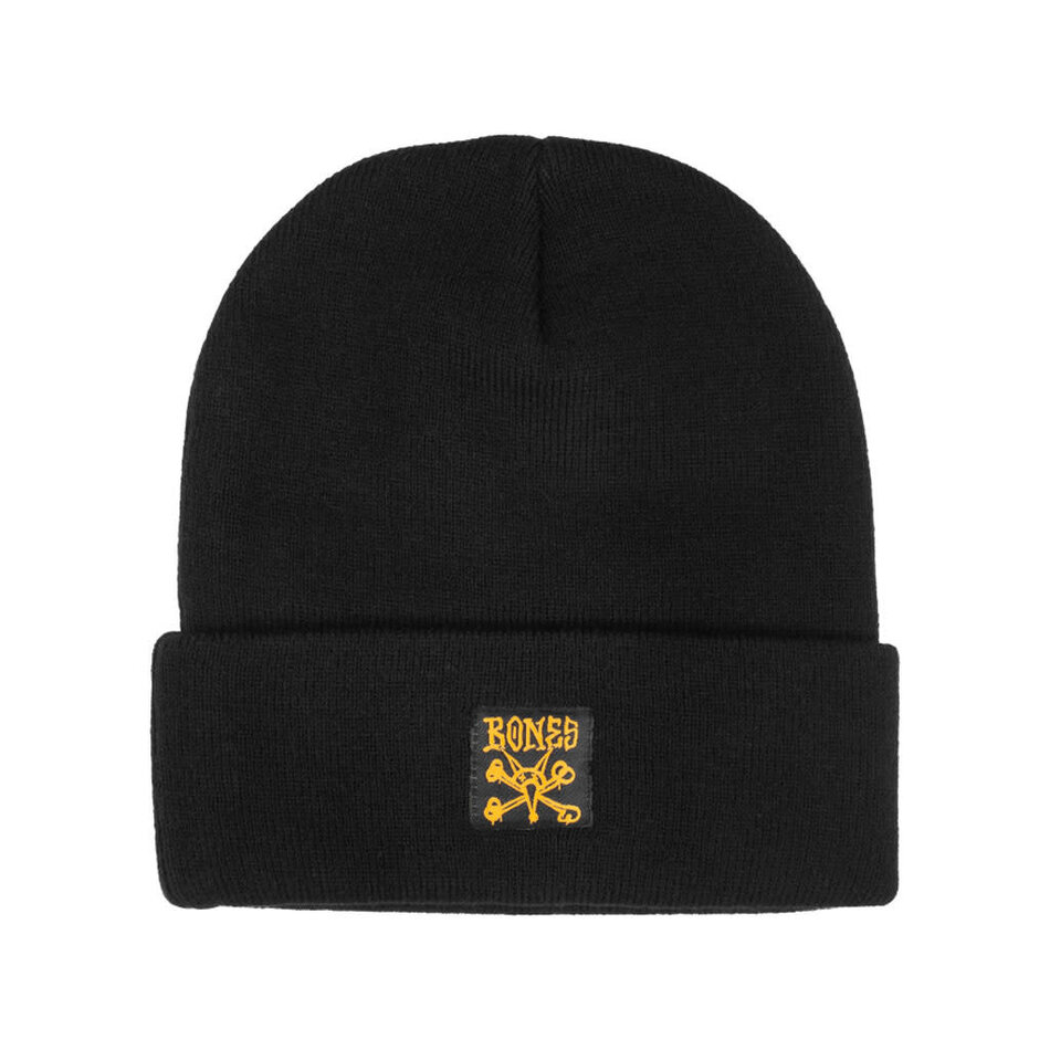 Bones Vato Noir Fold Beanie Black
