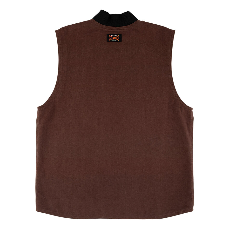 Independent Built To Grind Work Vest Chocolate