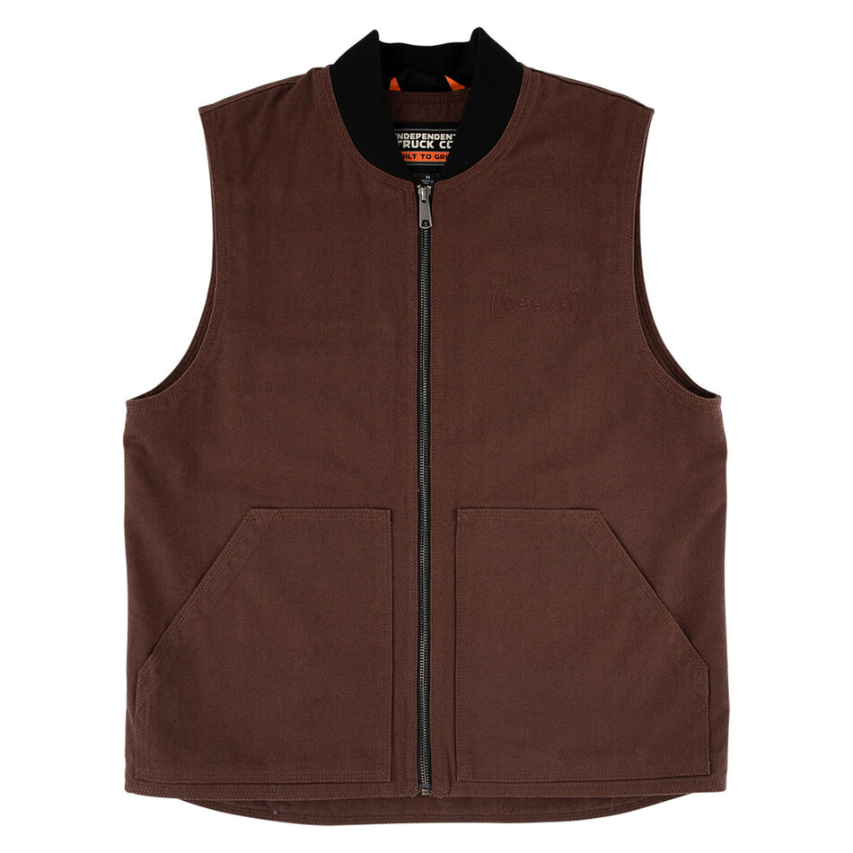 Independent Built To Grind Work Vest Chocolate