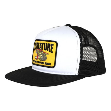 Creature Security Service Snapback Structured Hat White/Black