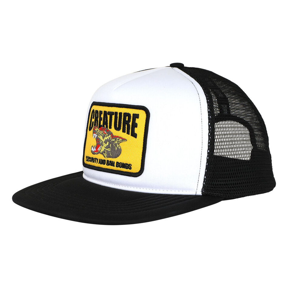 Creature Security Service Snapback Structured Hat White/Black
