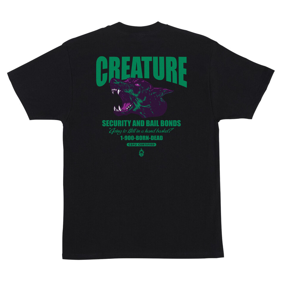 Creature Security Service T-Shirt Black