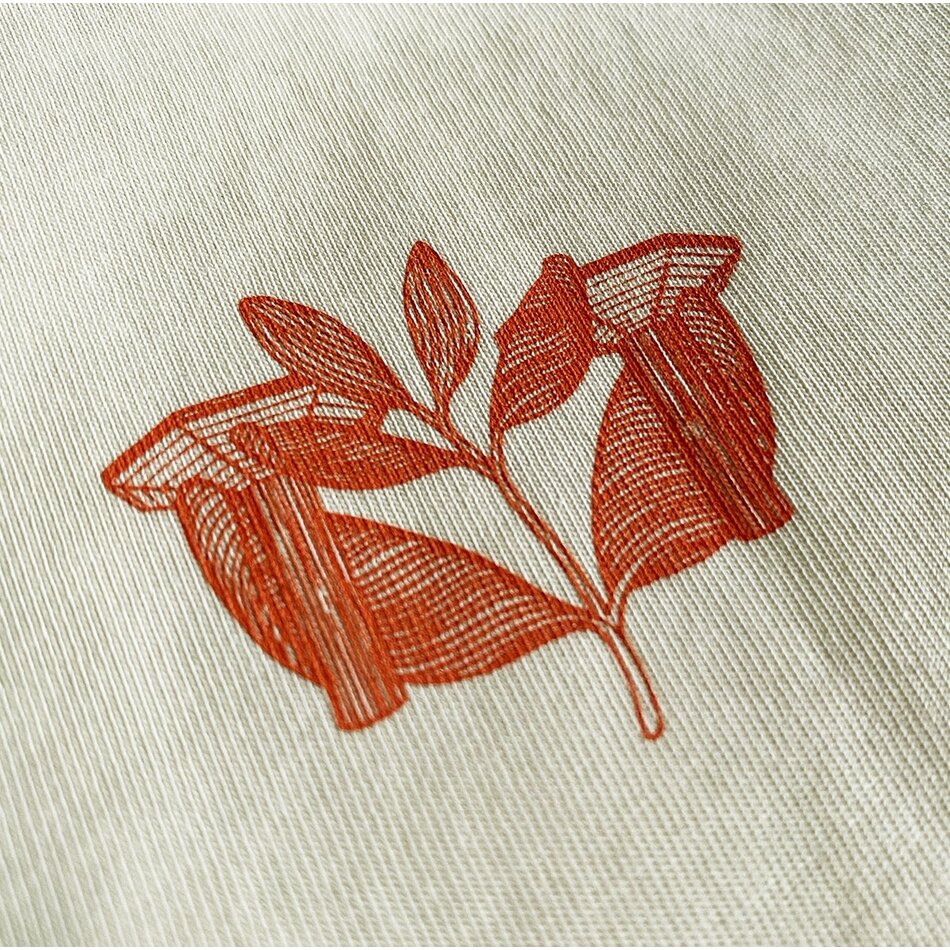 Magenta Pillar Baseline T-Shirt Natural