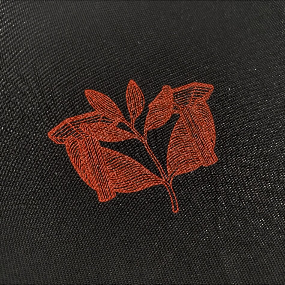 Magenta Pillar Baseline Hoodie Black
