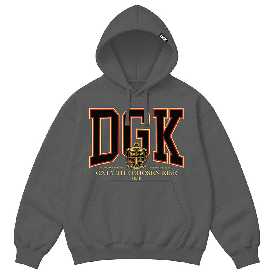 DGK Secret Society Fleece Hoodie Gunmetal Heather