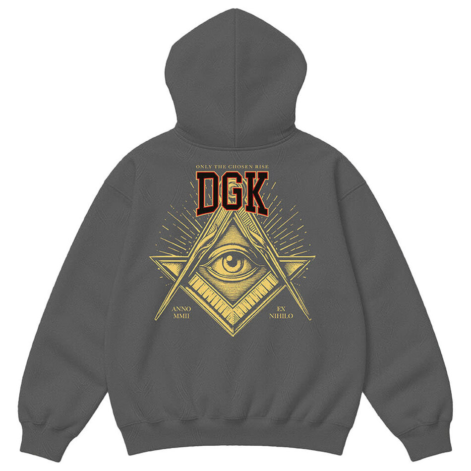 DGK Secret Society Fleece Hoodie Gunmetal Heather