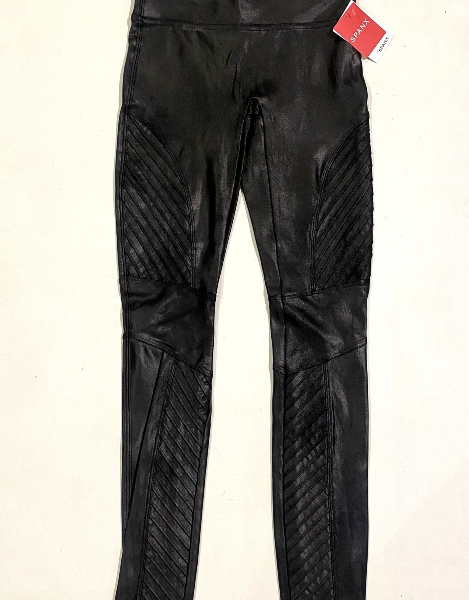 SPANX, Pants & Jumpsuits, Spanxfaux Leather Moto Leggings Sizesmall