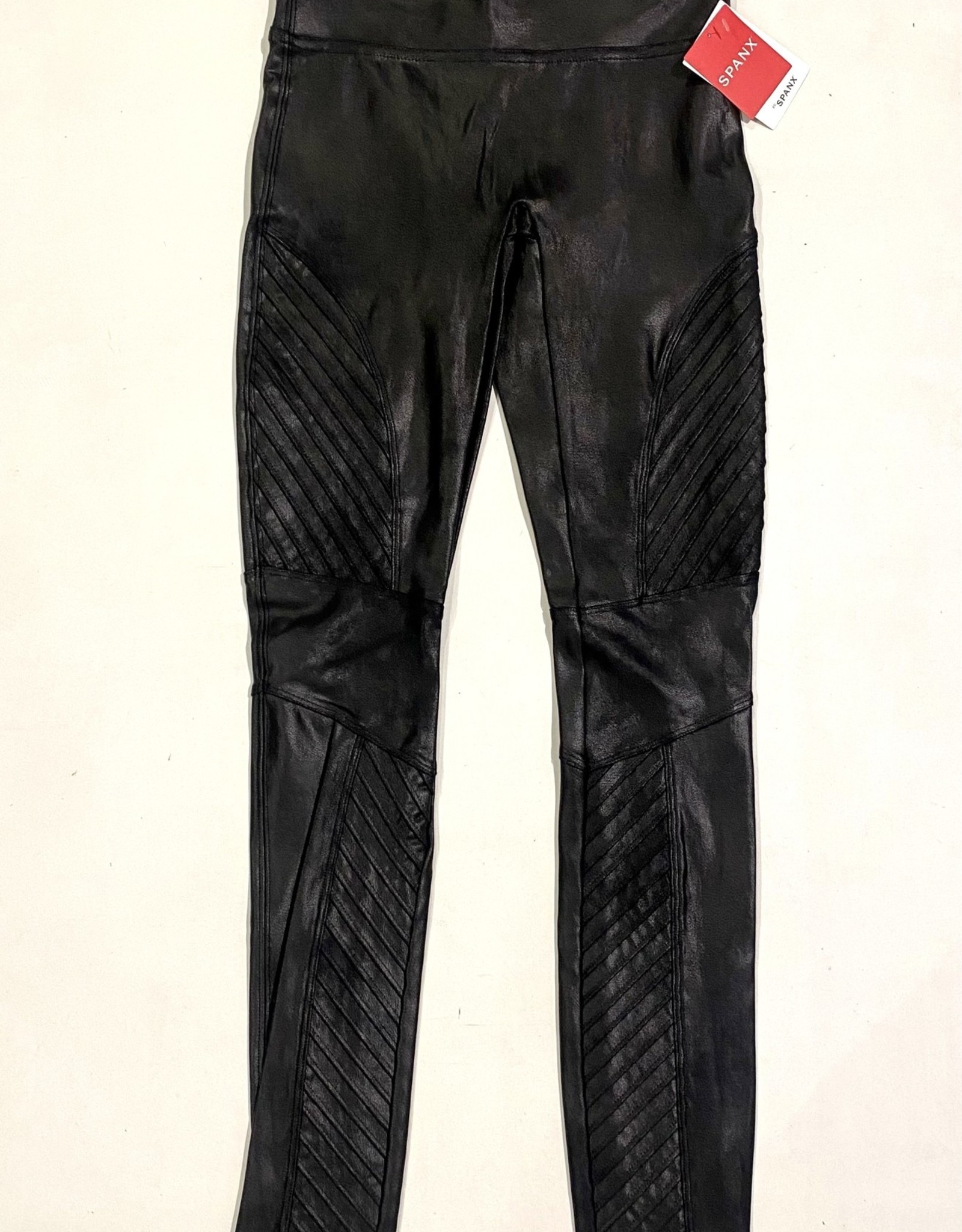 SPANX, Pants & Jumpsuits, Faux Leather Moto Leggings Black Sizexl