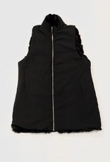 Donna Salyers Fabulous Furs Fab Furs Reversible zip vest 14624