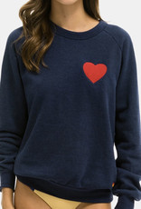 Aviator Nation Heart Embroidery Sweatshirt SWEHT