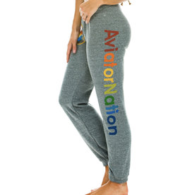 AVIATOR NATION SWEATPANTS - HEATHER GREY