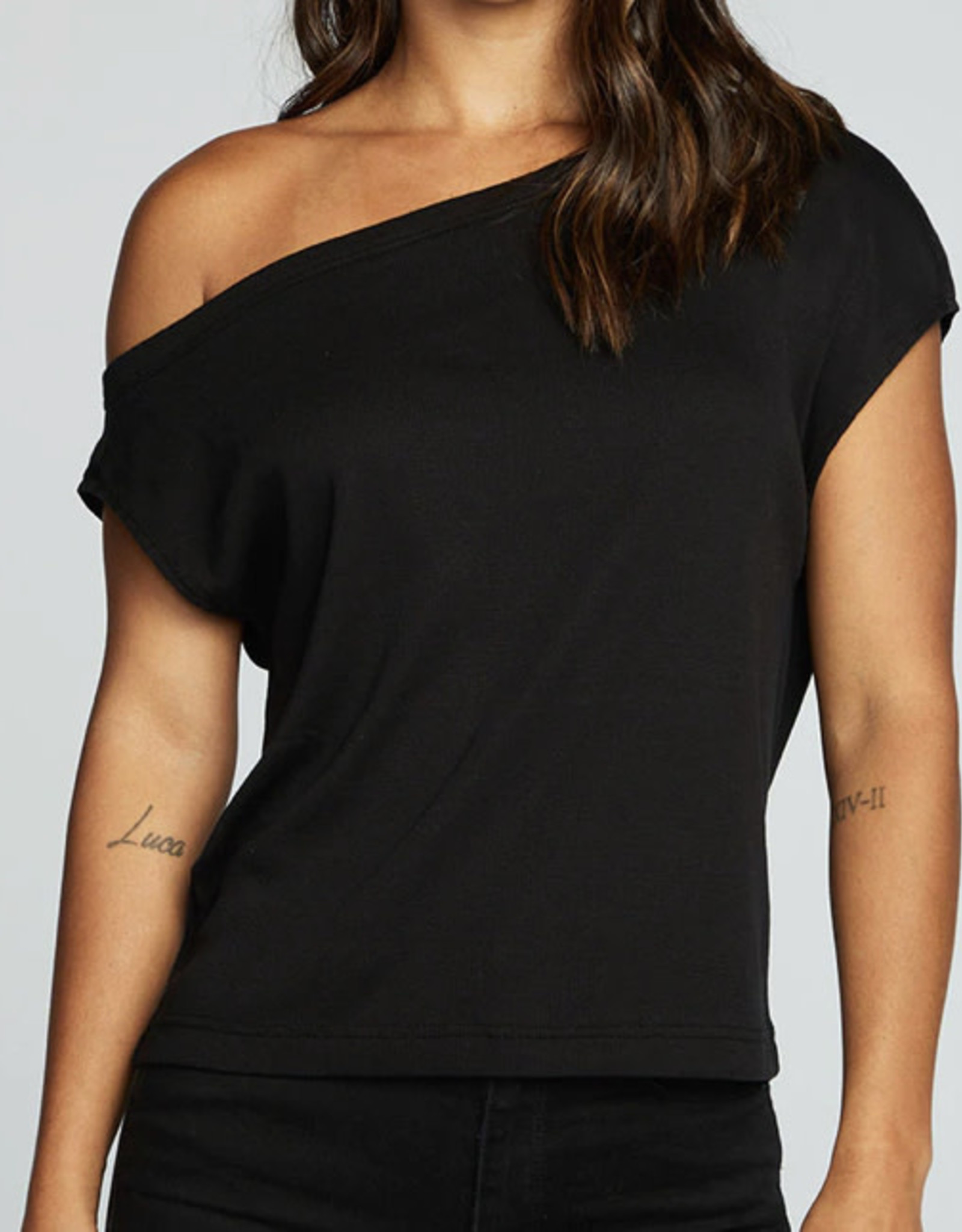 Recycled Rib Off Shoulder Top