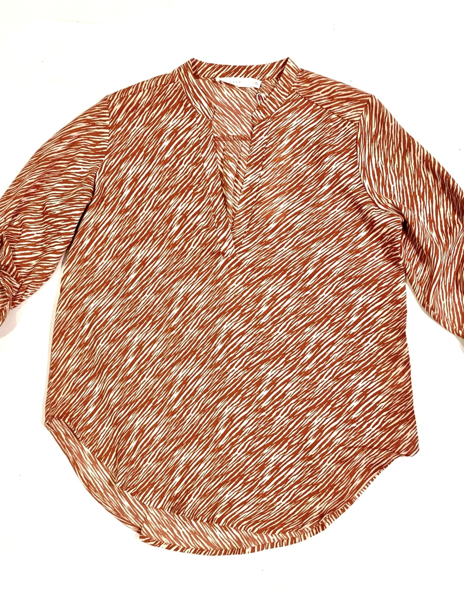 print vneck blouse T7131B