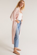 ZSupply ZSupply Lina Button Up Duster - Pink Sky & White