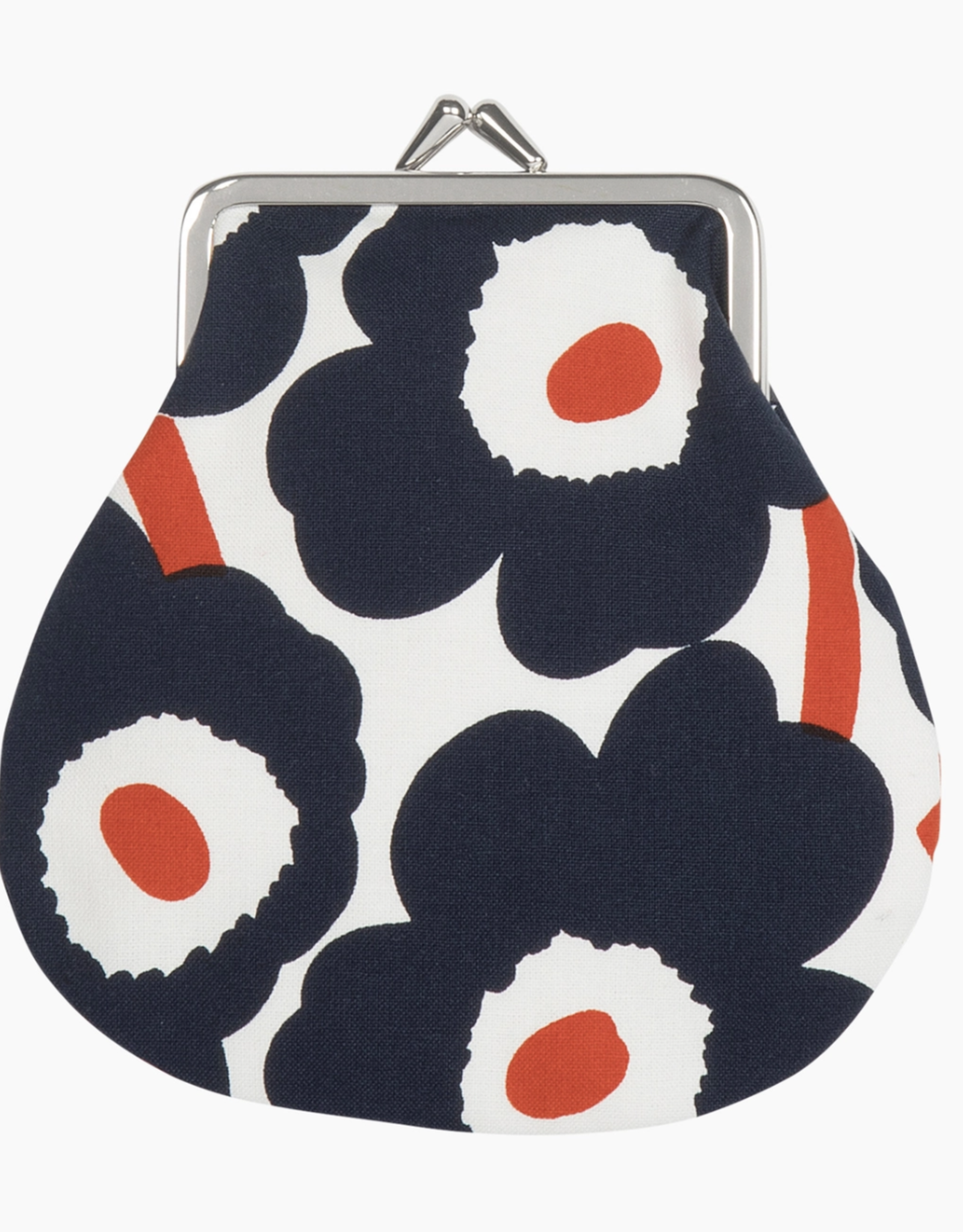 Marimekko Mini Unikko Eyeglass Pouch, White/Red