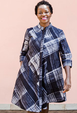 Zuri brushwork batik dress - Ghana
