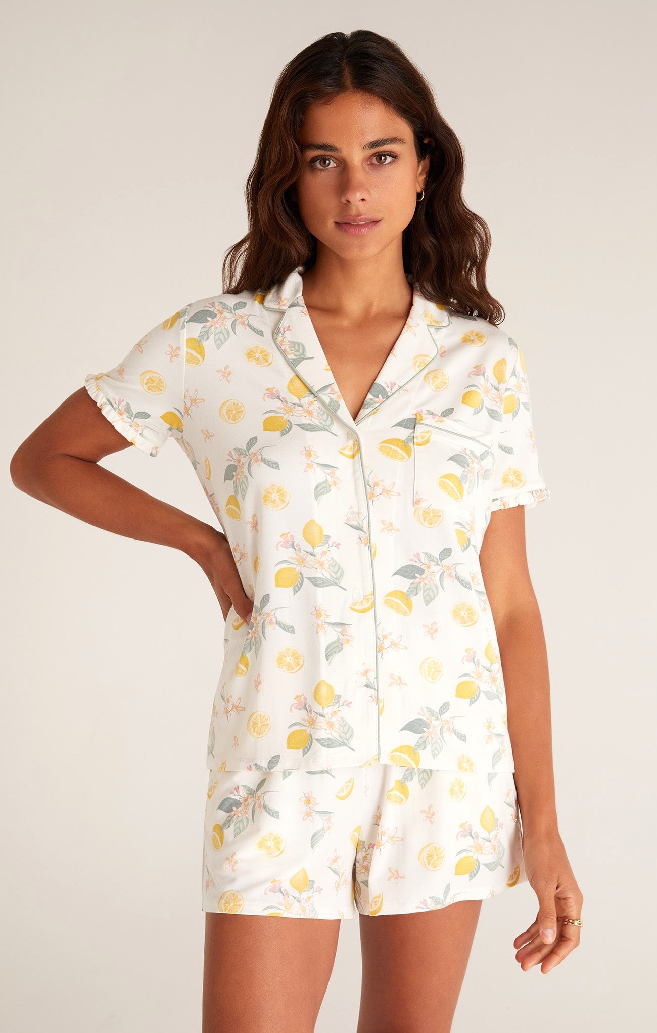 summer lemon pj set ZLZ222158 - flicka