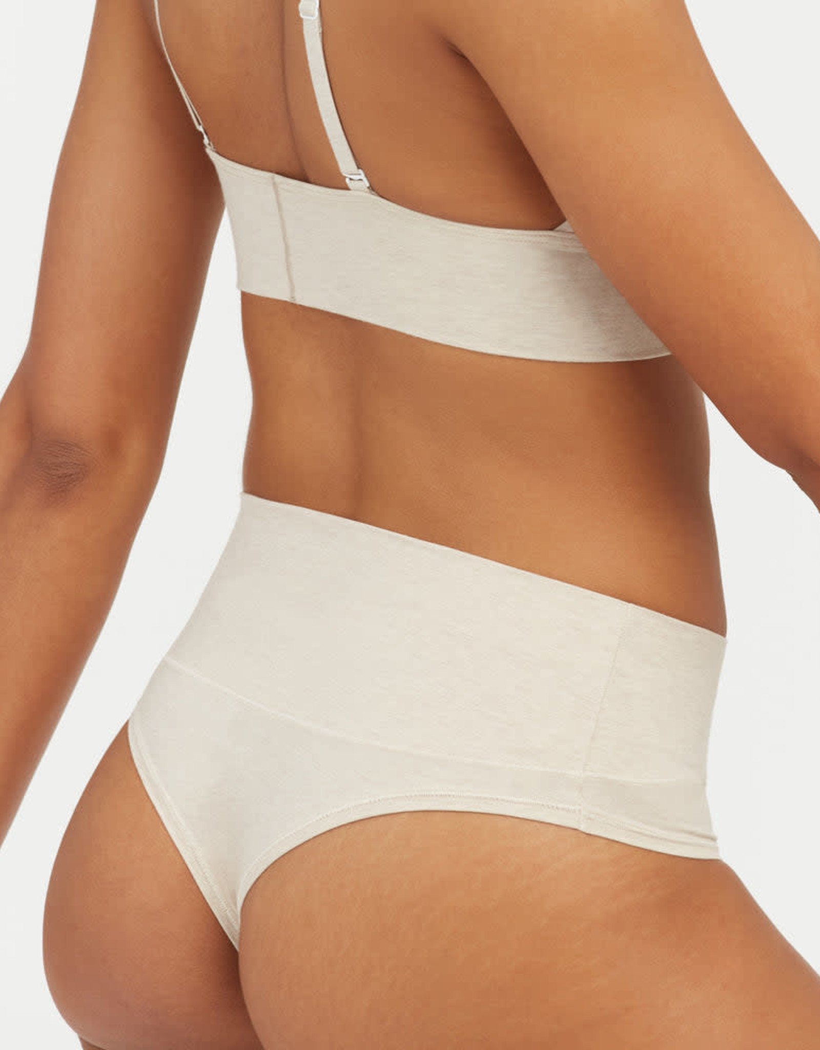 Spanx Mid-Rise Cotton Thong