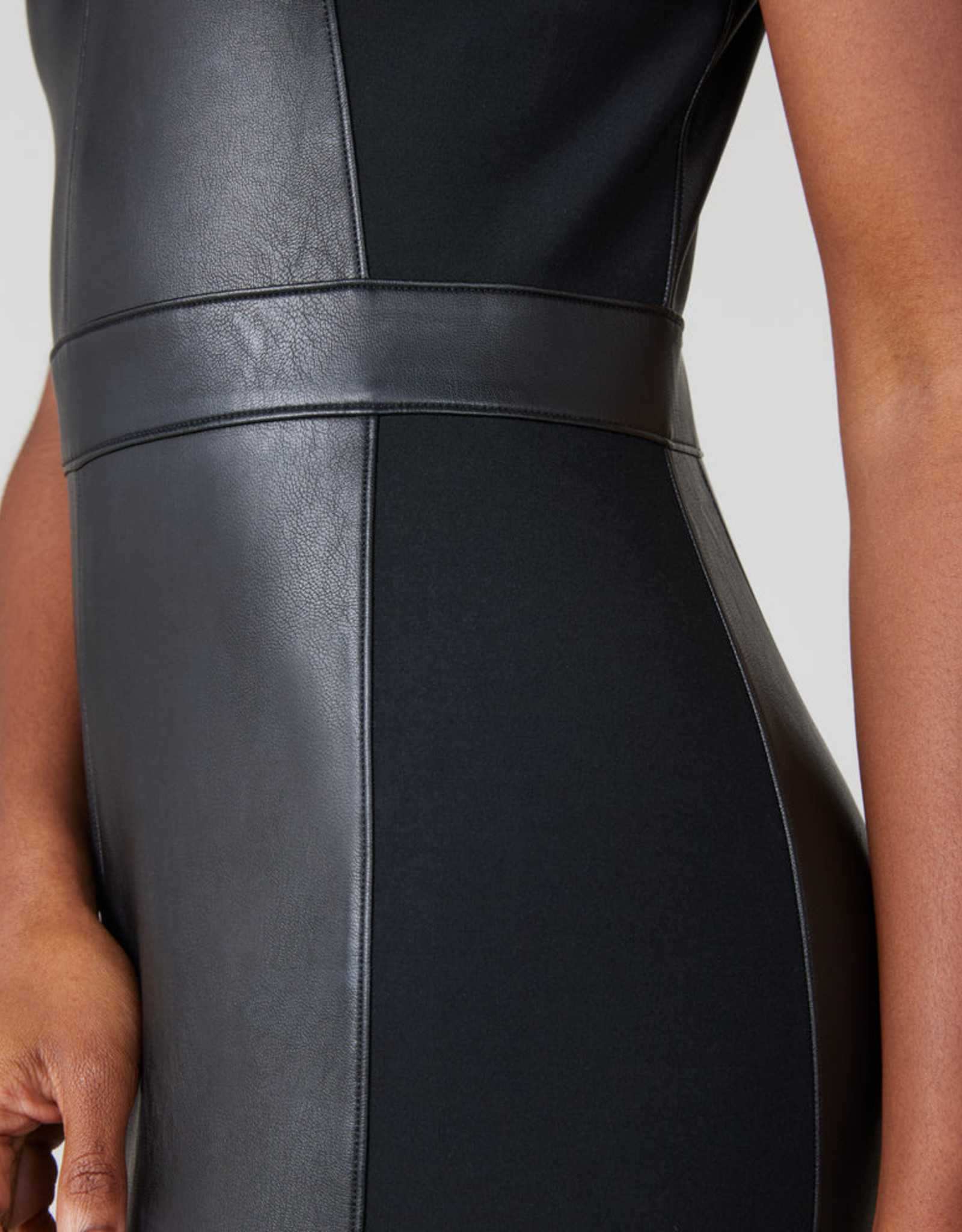 Spanx Leather-like Combo Dress