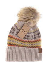 CC- Nordic FairIsle Hat w/ Pom