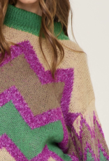 Zigzag Knit Sweater