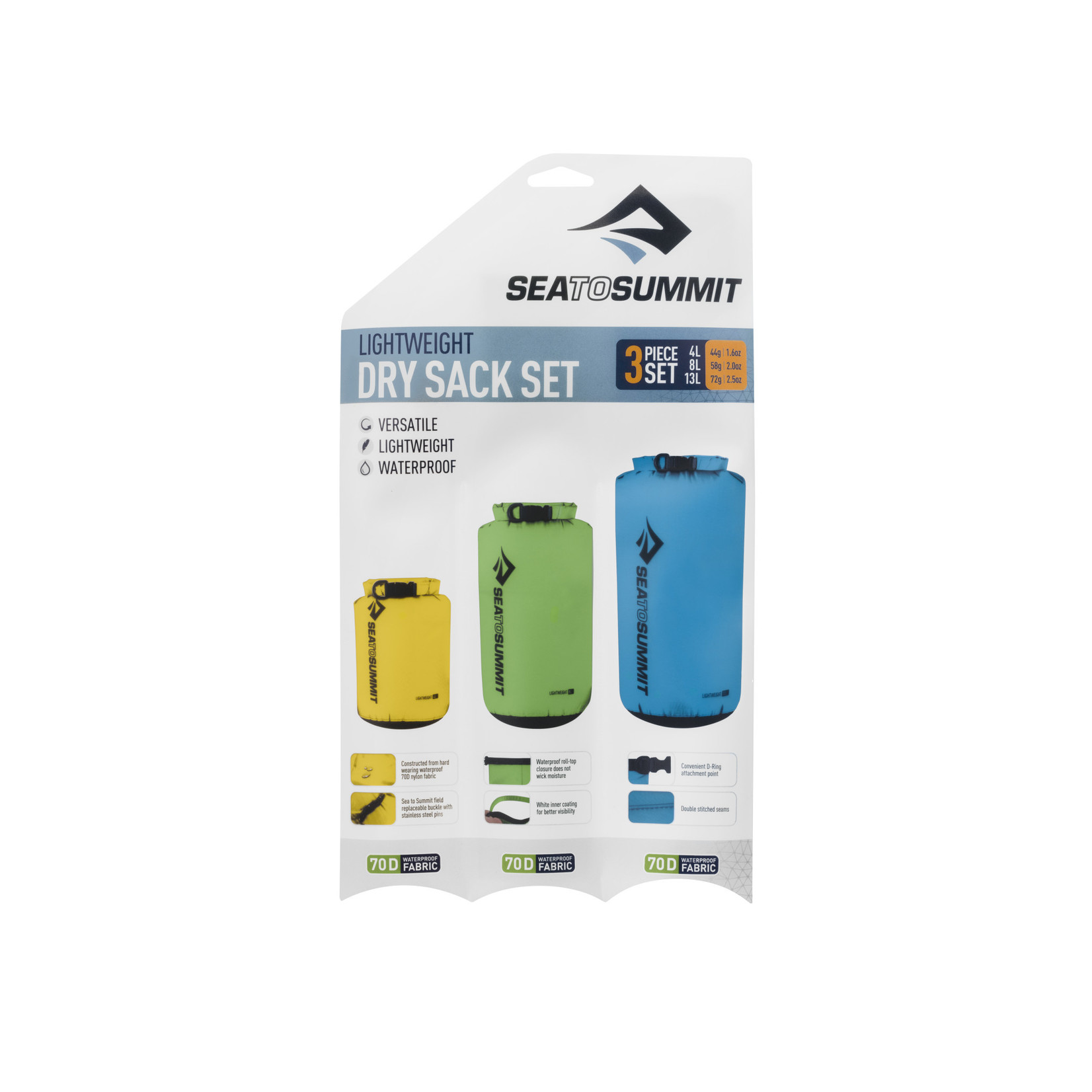 Sea to Summit Lightweight Dry Sack Set 1L, 2L, 4L