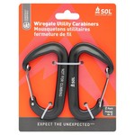 SOL Wiregate Utility Carabiner 8 cm 2 Pack