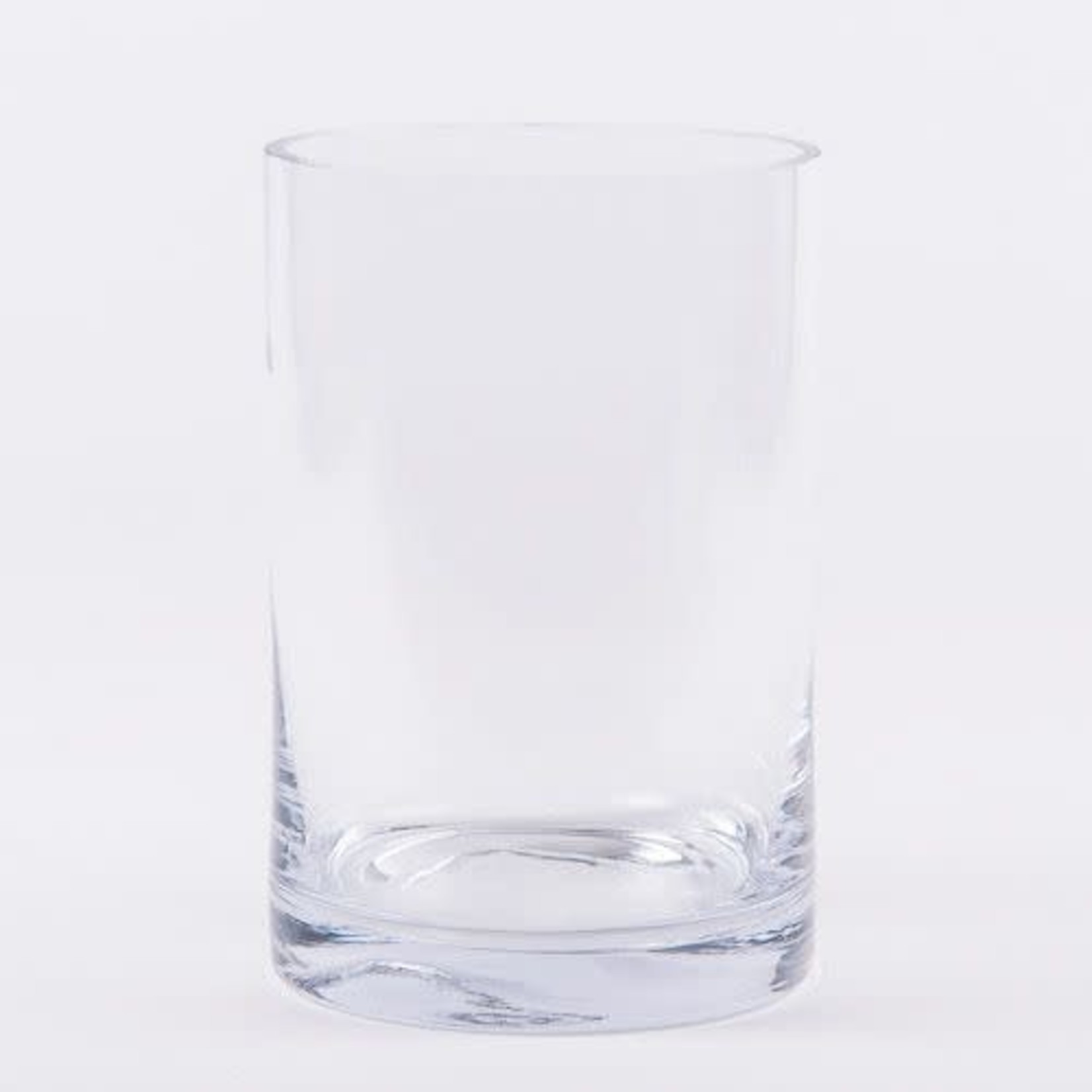 Vase cylindre de verre clair 4x6"