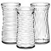Vase de verre clair pour roses 4x8"