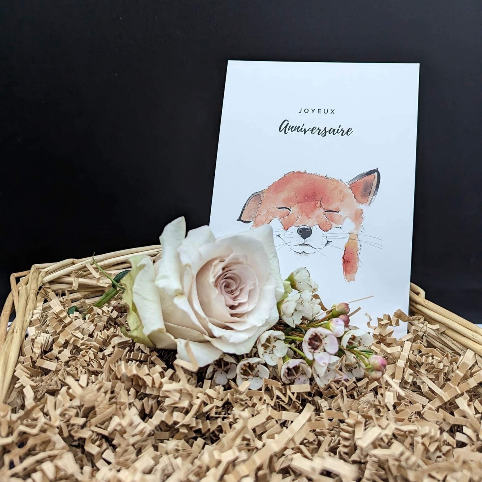 Carte Nini - Anniversaire Renard
