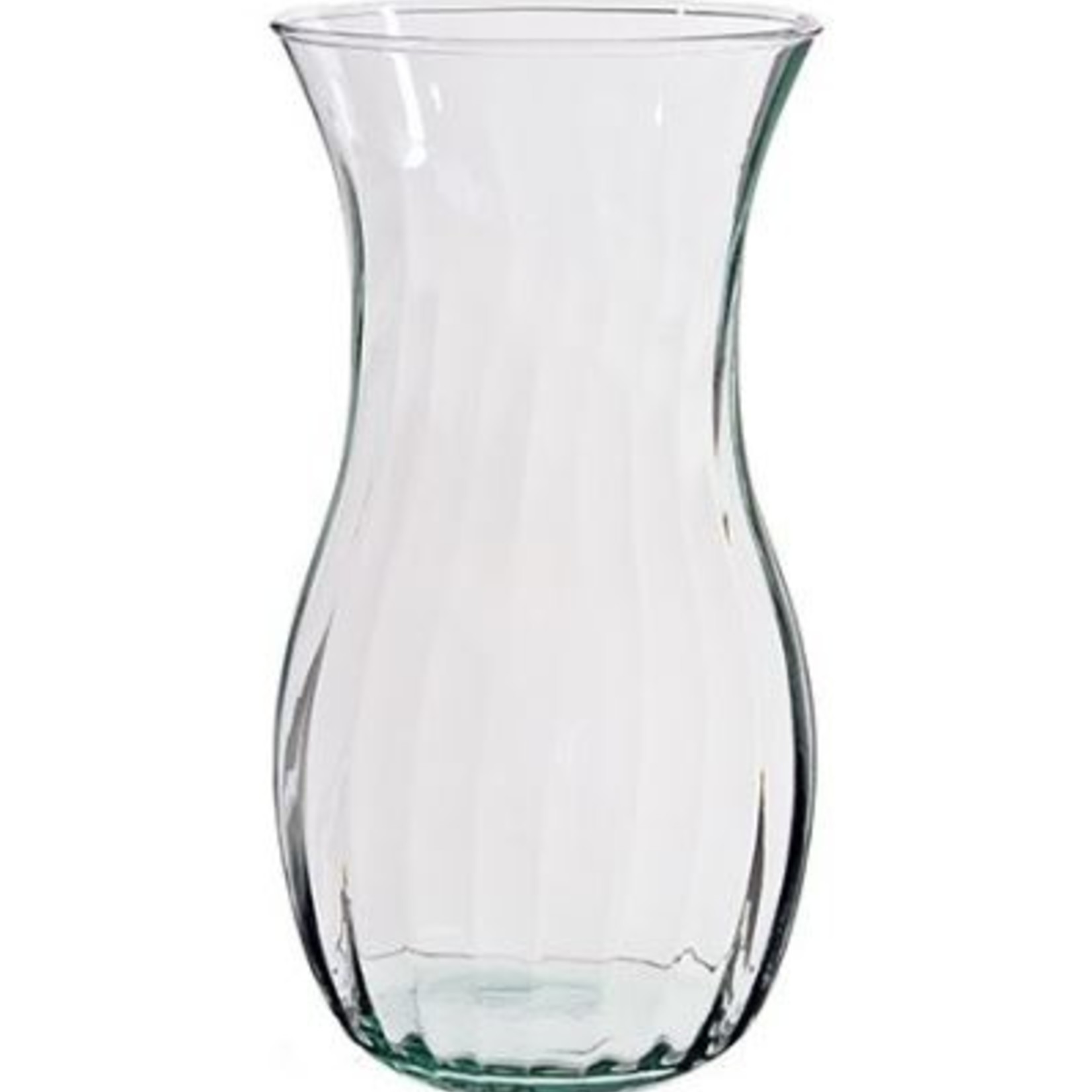 Nervures Recycled Glass Vase 4.75 x 9.75 in