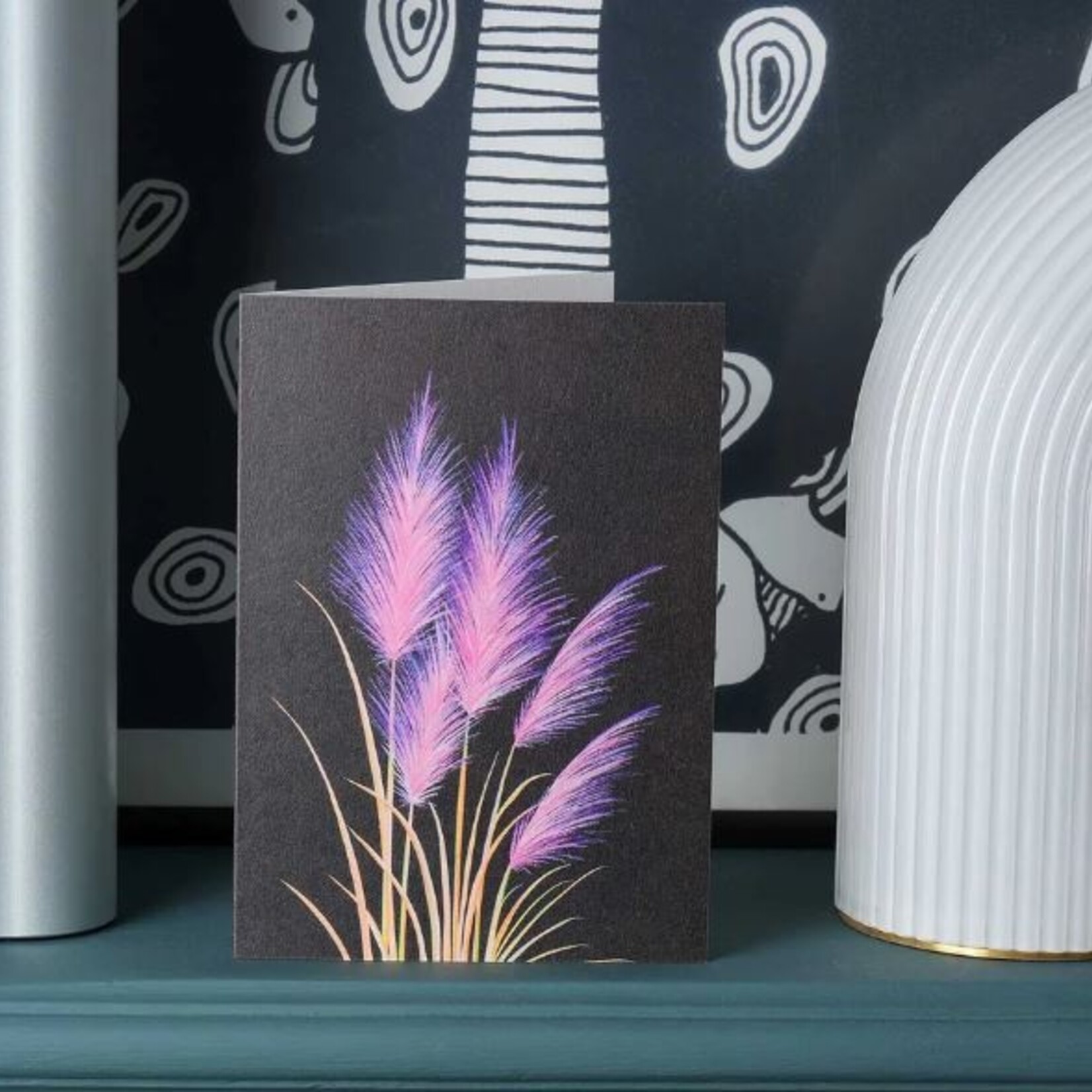 Stengun Drawings Carte de souhaits Stengun – Pink Pampas