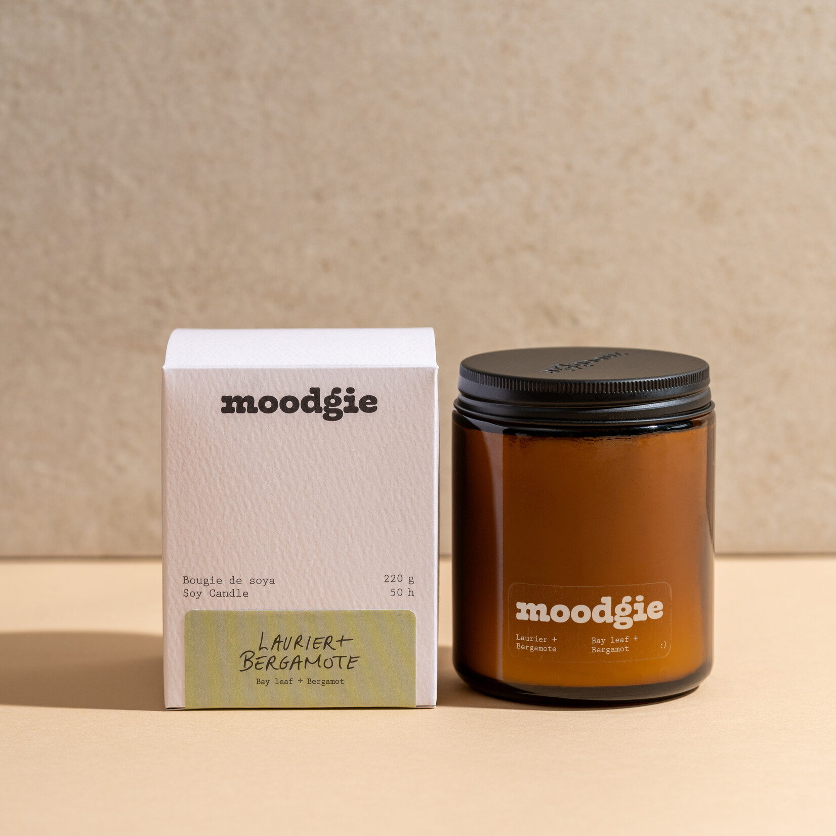 Moodgie Bougie parfumée Moodgie 220 g – Fabriquée à Montréal