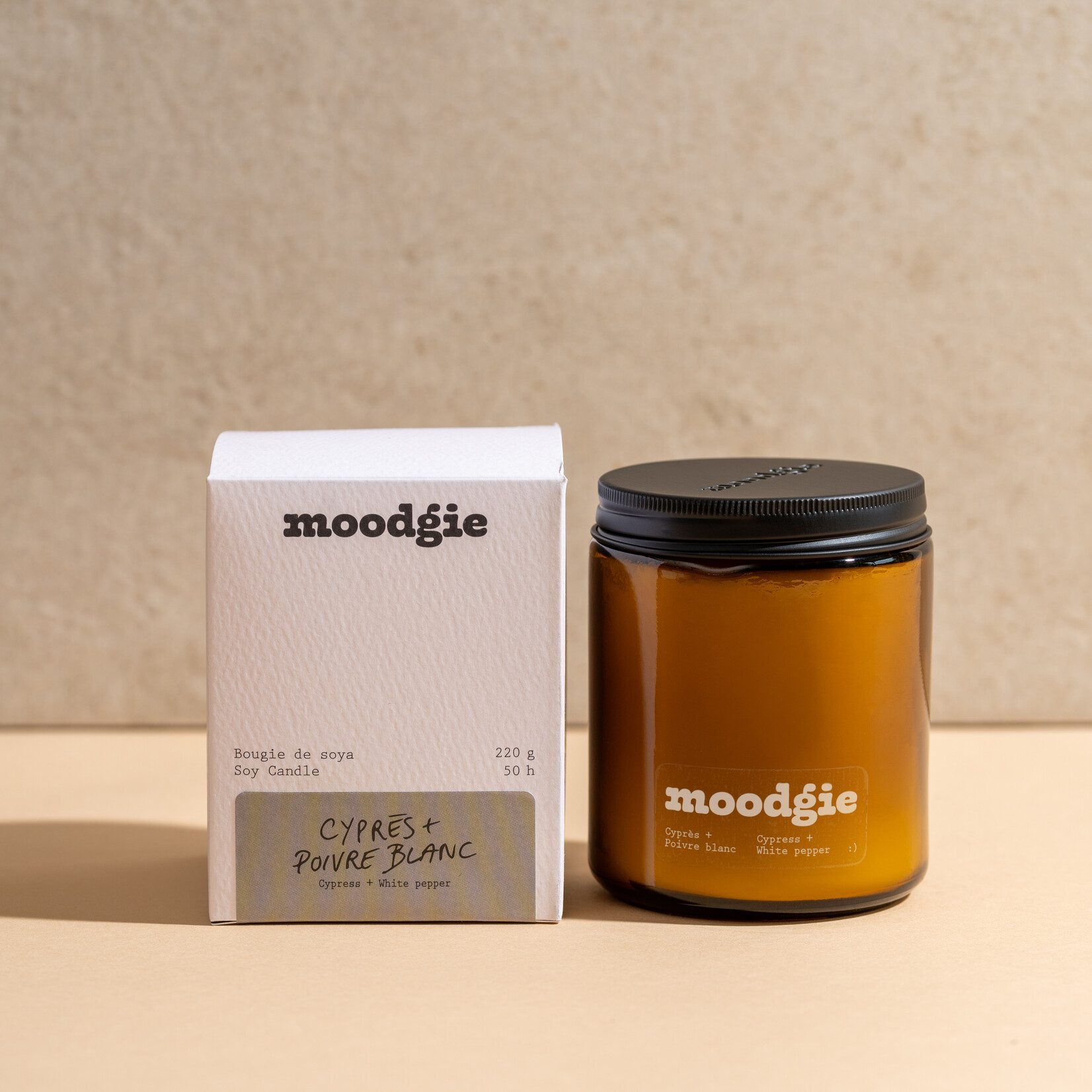 Moodgie Bougie parfumée Moodgie 220 g – Fabriquée à Montréal